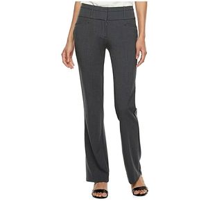 NWT Candie's Marilyn Bootcut Mid Rise Gray Dress Pants